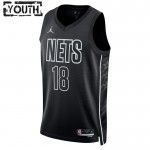 Maillot NBA Brooklyn Nets Yuta Watanabe 18 Jordan 2022-23 Statement Edition Noir Swingman - Enfant